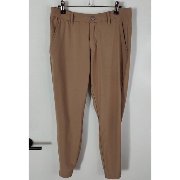Primo Pants Mens 29x28 Black & Tan Jogger Ankle Zip Golf Lot of 2 - Picture 4 of 8
